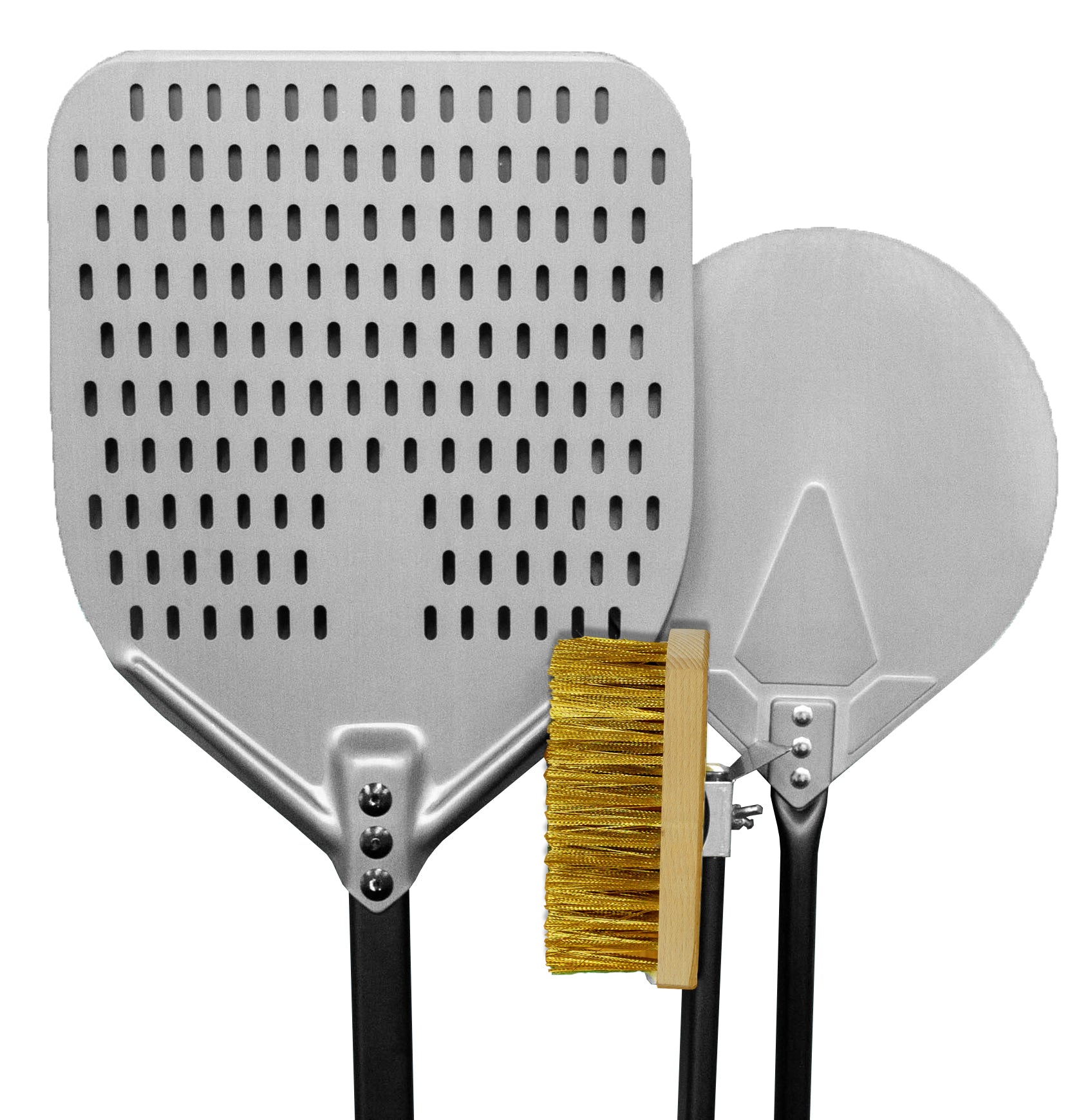 3 Pieces Pizza Tool Set – Hard Anodised Aluminum