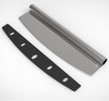 Stainless Steel Pizza Rocker Slicer with Blade Cover