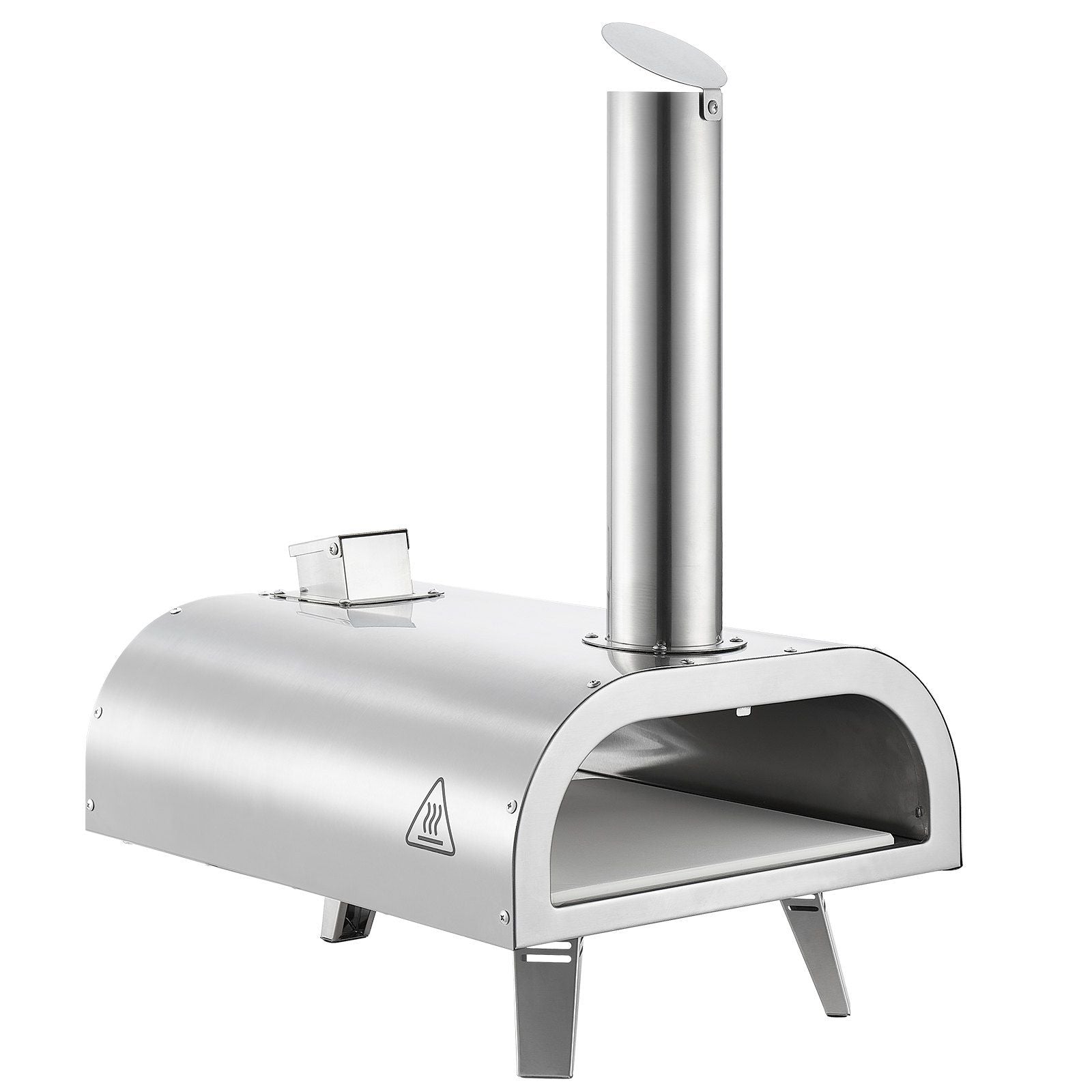 Portable Pellet Pizza Oven with Thermometer